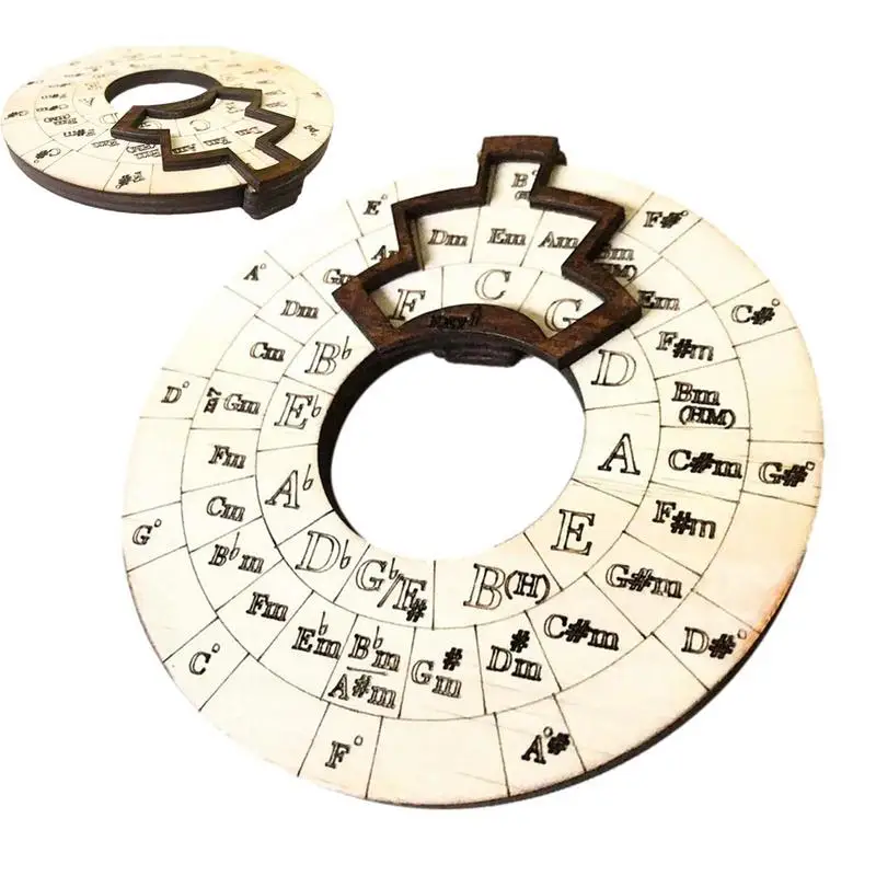 Circle Of Fifths Wheel Wood Chord Tools Circle Wheel Expand Your Playing Ability Song Writing And Music Exploration Must Have