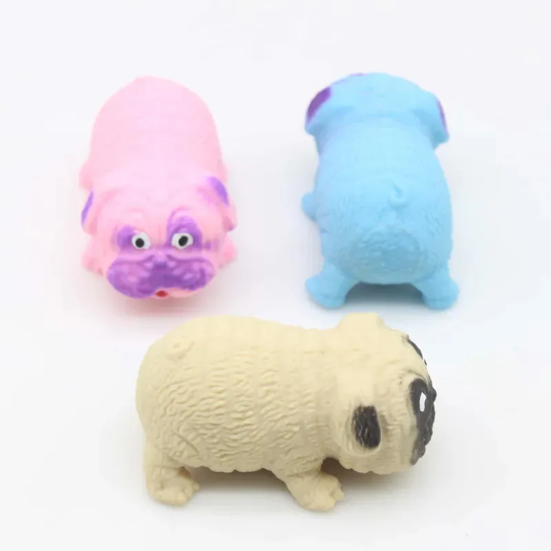 TOPMAYA Anti-Stress jouet carlin chien presser Fidget jouets Tpr Squishy drôle soulagement du Stress pour enfants adultes cadeau accessoire 1 pièces J166