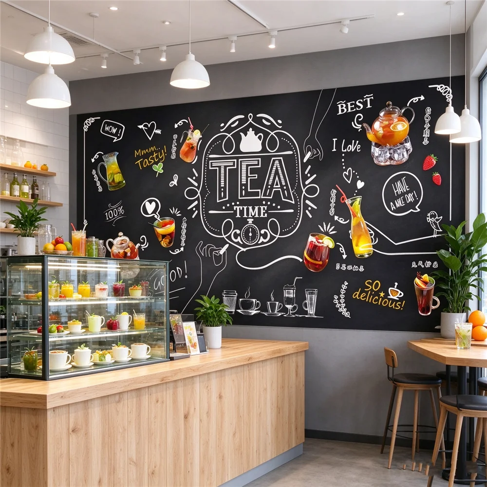 custom Black seafood shop decoration painting photo mural wallpaper TV background wall paper 3D crab prawn Homard wall painting