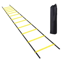 Escalera de agilidad deportiva, correa de nailon ajustable para fútbol, escalera para saltar, velocidad, Fitness, coordinación corporal, herramienta de entrenamiento de calentamiento