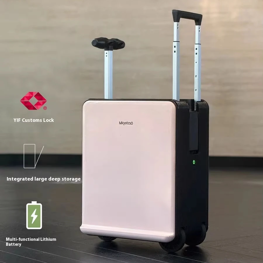 20 Inch New Electronic Ride On Luggage Scooter Trolley Case Fashionable Scooter Cabin Suitcase Supports 120kg Load for Adults Ki