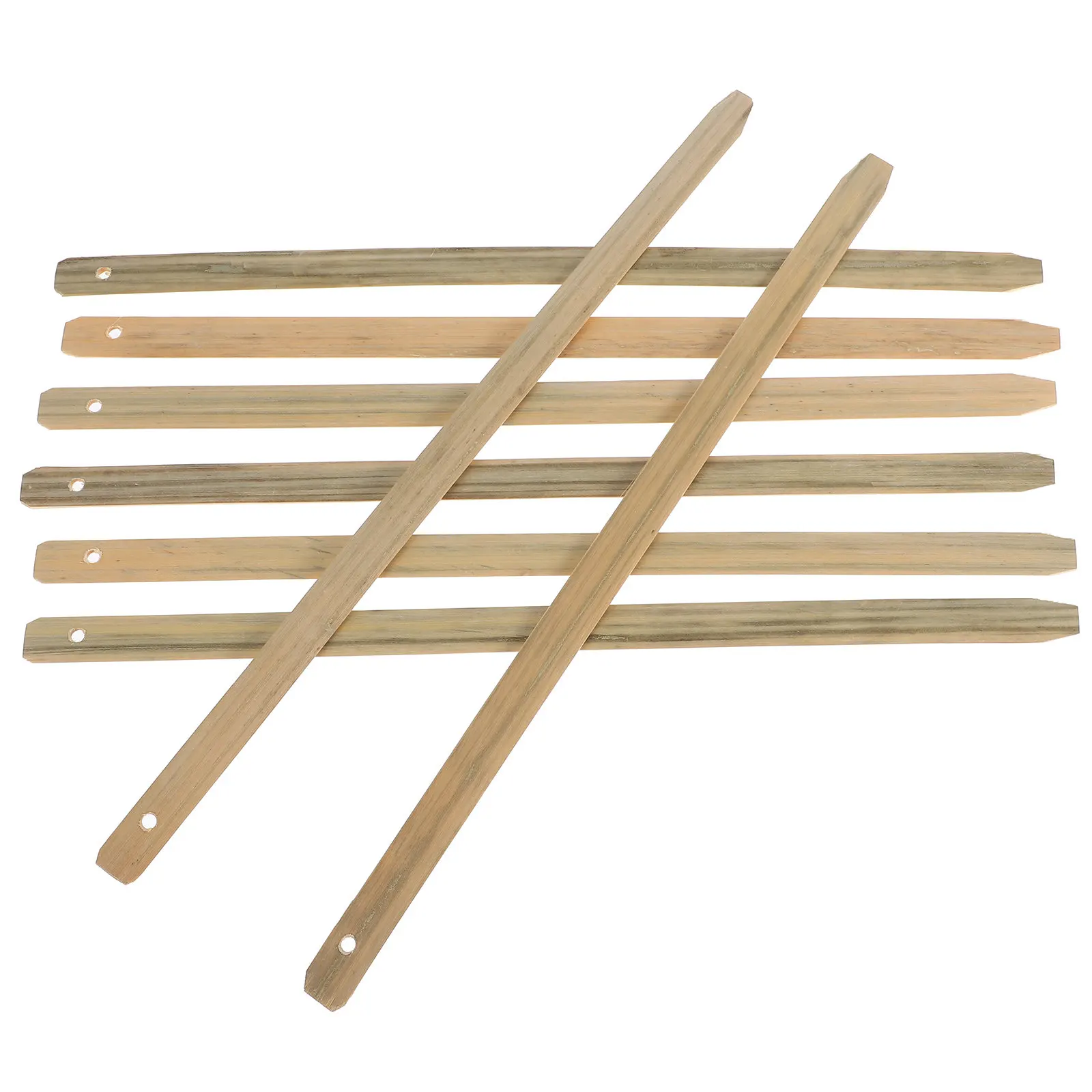 

8Pcs Bamboo Fan Handles Polished Smooth Grip for DIY Chinese Style Hand Fan Making Craft Materials Craft Sticks