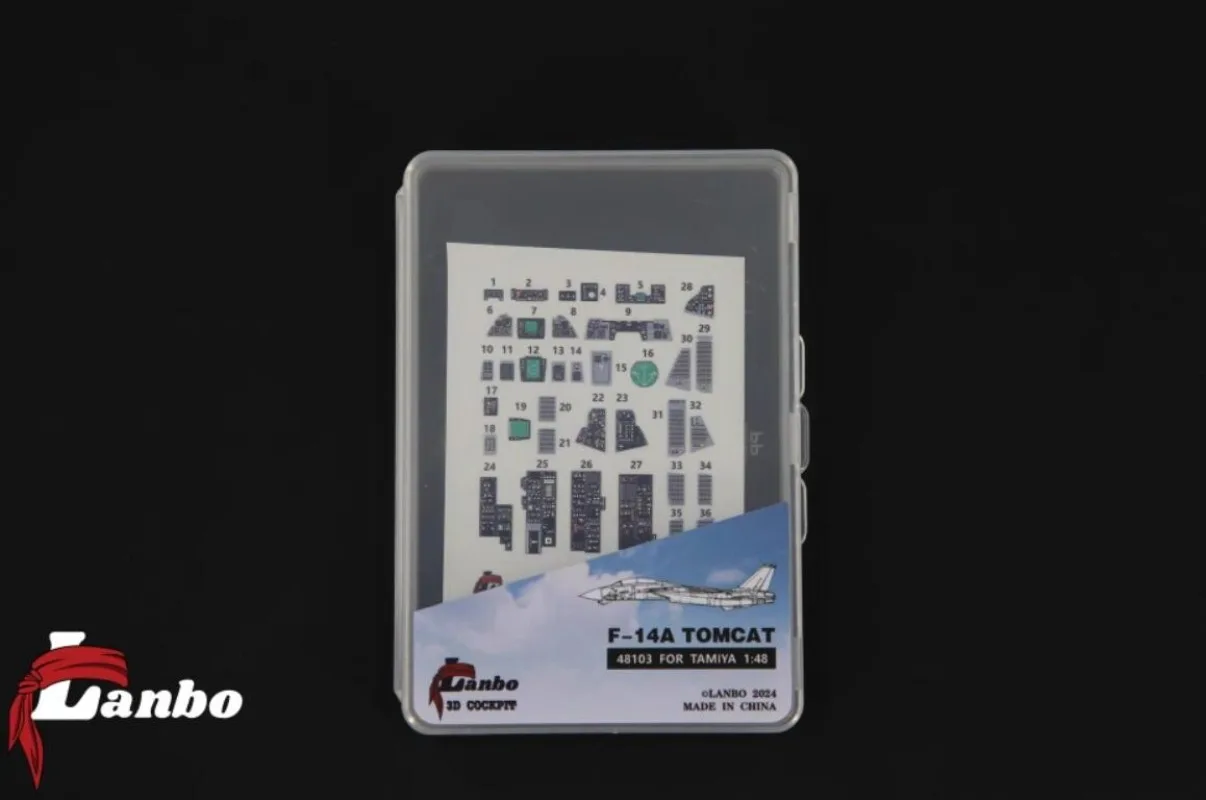 Модели Lanbo 48103, 3D-модель красочного кабины пилота F-14A TOMCAT для TAMIYA 1/48