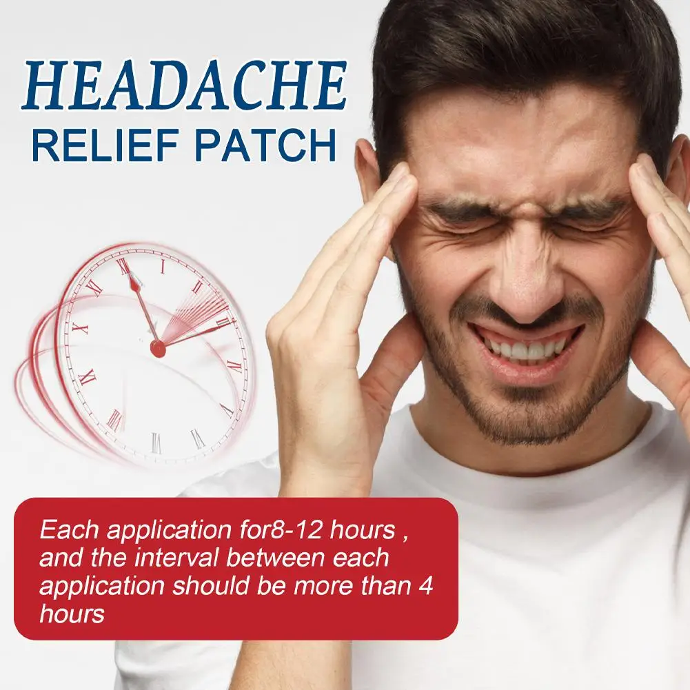 Headache Relief Patch Health Care Soft Breathable Chinese Herb Traditional Folk Remedies Promoting Stress Relief and Good Sleep