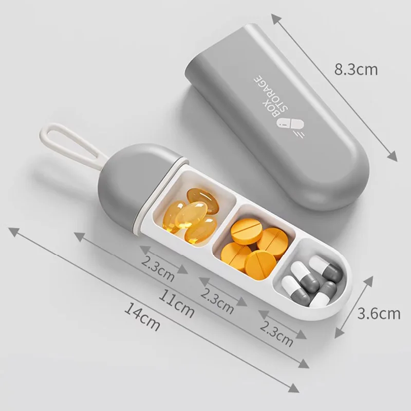 منظم حبوب السفر المحمول، حاوية الرعاية الصحية اليومية المقاومة للرطوبة، صندوق حبوب الدواء، صندوق جيب حبوب السفر #6
