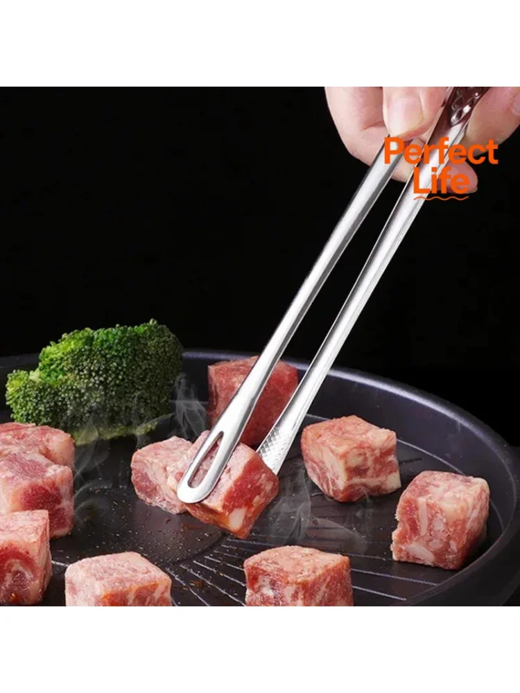 Pinces à Barbecue en acier inoxydable, pincettes de cuisson de la viande, Clips de cuisine pour Barbecue, ustensiles, accessoires, 1/2 pièces