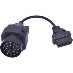 1Pc Obd Obd Ii Adapter Voor Bmw 20 Pin Naar Obd2 16 Pin Vrouwelijke Connector E36 E38 E39 E46 E53 Voor Bmw 20pin