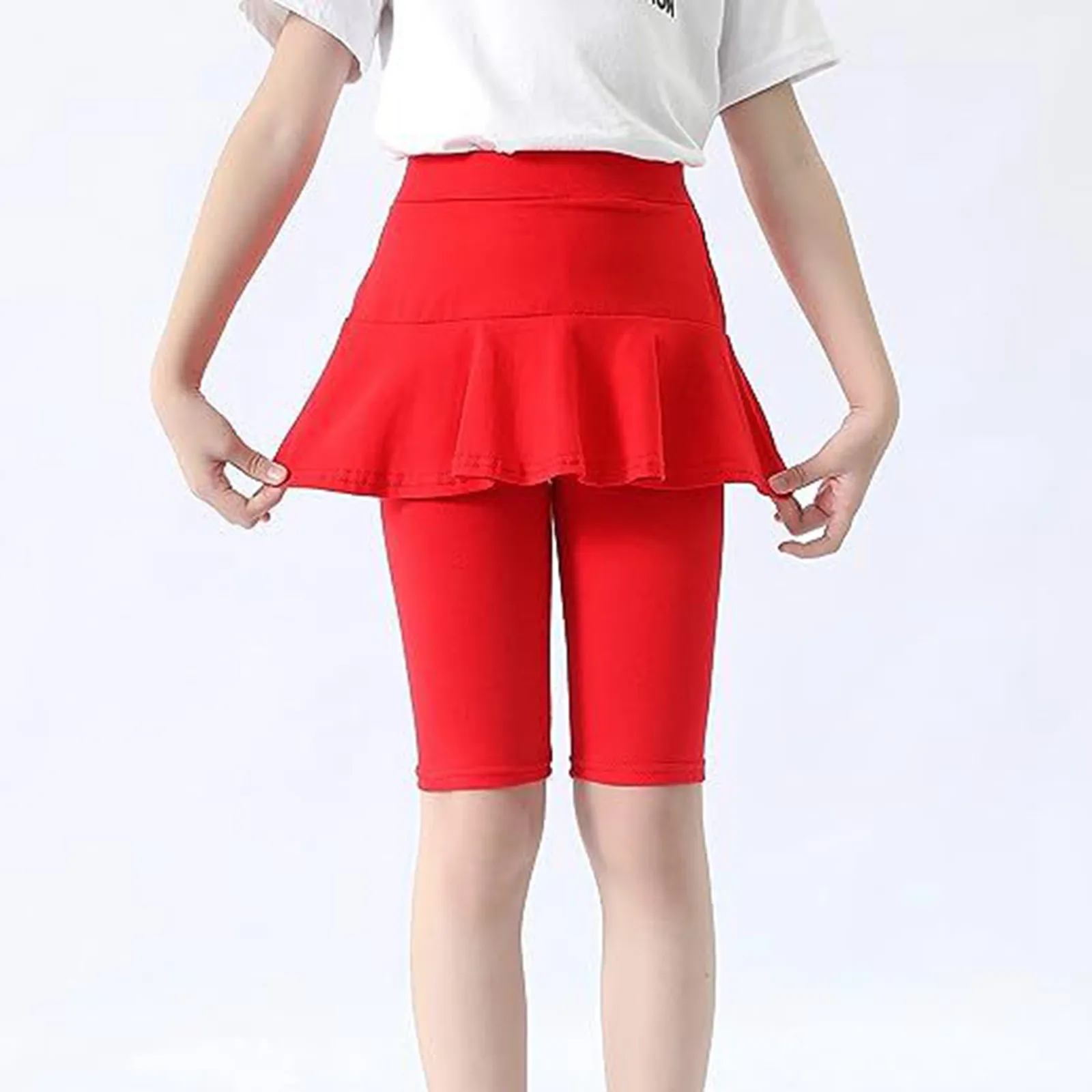 

Baby Girls Knee-length Leggings Children Pants Solid Color Cotton Leggings Toddler Clothes for Kids Children Trousers Leggings