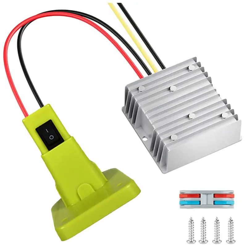 

Special Automatic Voltage Regulator Buck-Boost Step Down Converter Adapter For Ryobi DC 18V To DC 12V 20A 240W DIY Adapter
