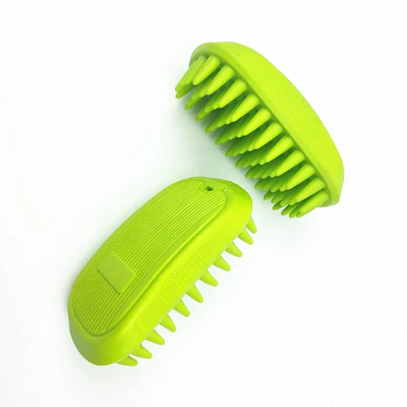 Silicone Soft Dog Cat Bath Massage Brush Pet Bath Artifact