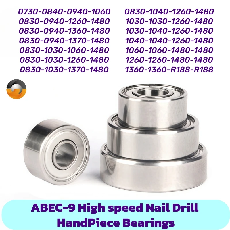 1030 1040 1260 1480 4Pcs/set Bearings for Marathon SDE-H37L1 SDE-H37LN Micromotor Handpiece ABEC-9 High Speed Bearing