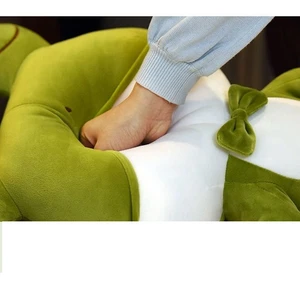 Schöner Froschschlafplüschspielzeug für Kinder, Kissen, verspieltes Bogenschießen, beruhigendes Tuch, Auge, Geburtstagsgeschenk, Geburtstagsgeschenk, 38-50 cm 8 Hauptverkaufswassergrün -Kissen - №1