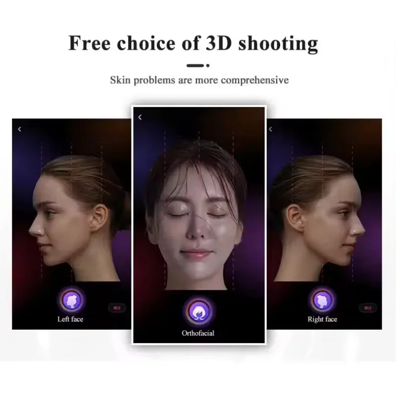 Intelligente 3D UV-huidanalysatormachine voor schoonheidssalons Draagbare spa-apparatuur met EU-stekker gezichtsverzorgingsanalysator