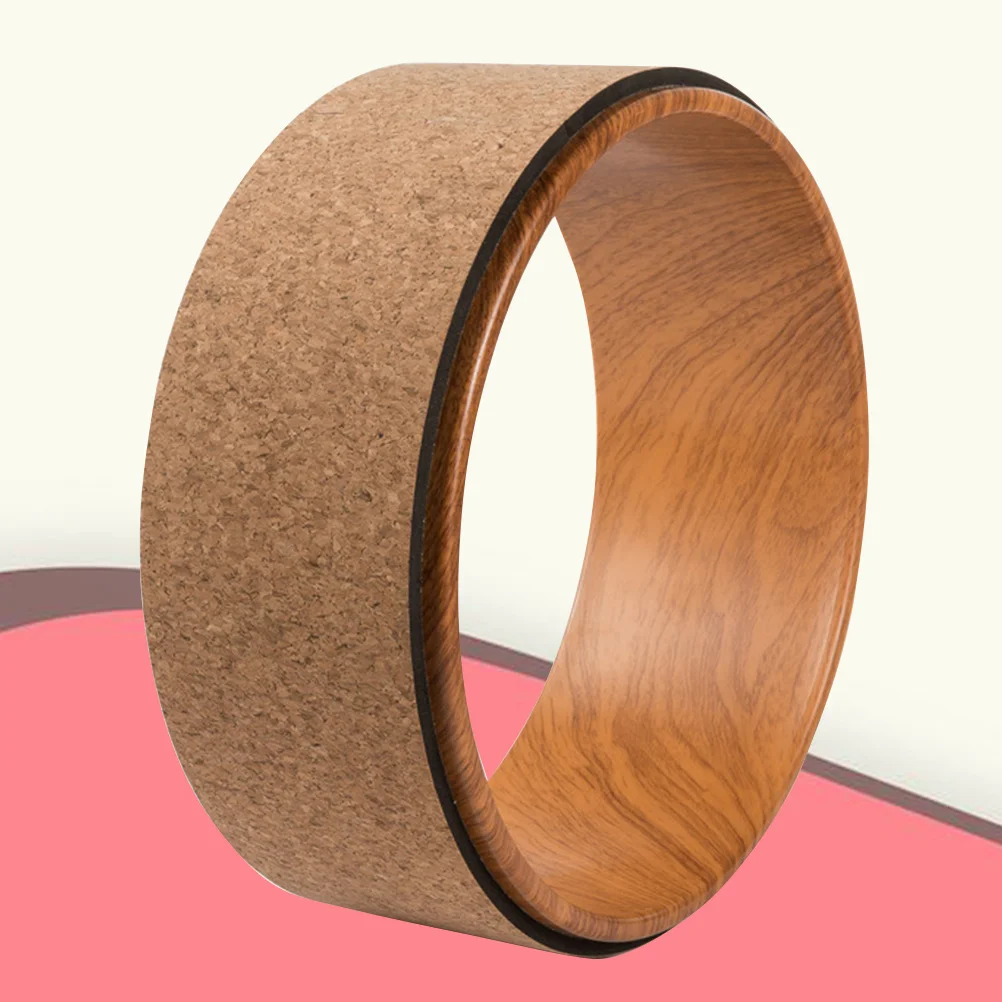 

Natural Cork Yoga Wheel Backbend Pilates Roller Yoga Training Tool for Chest Shoulder Opening and Muscle