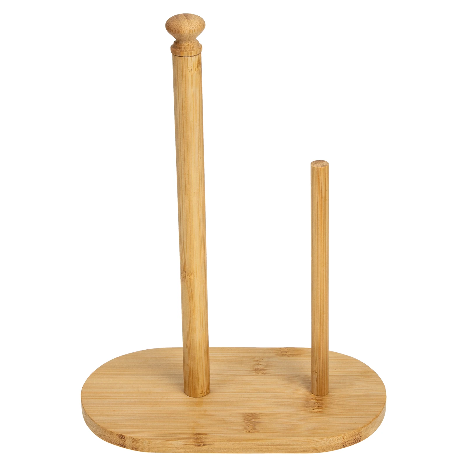

Bamboo Wood Paper Towel Holder Vertical Countertop Stand for Kitchen Home Farmhouse Bar Cafe Office Bathroom Multi Use
