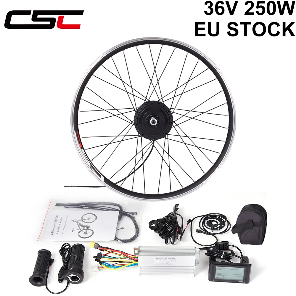 CSC 36V 250W Elektrofahrrad-Umbausatz E-Bike Nabenmotor Vorderrad Hinterrad 20 Zoll 26 Zoll 27,5 Zoll 29 Zoll 700C Fahrrad-Kit