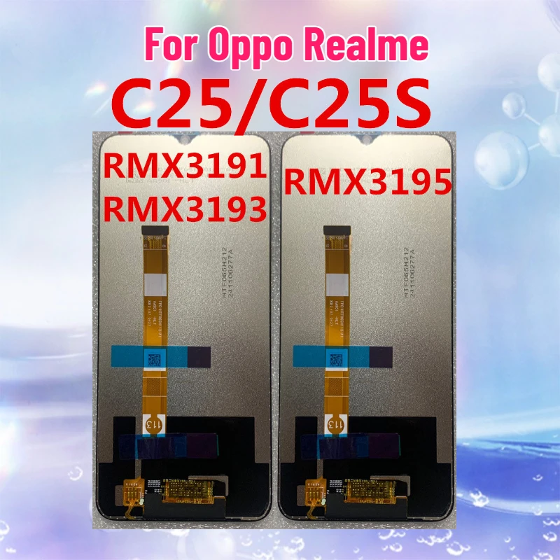 

6.5" for Oppo Realme C25 RMX3193 RMX3191 Lcd Display Touch Screen for Realme C25S RMX3195 RMX3197 Display