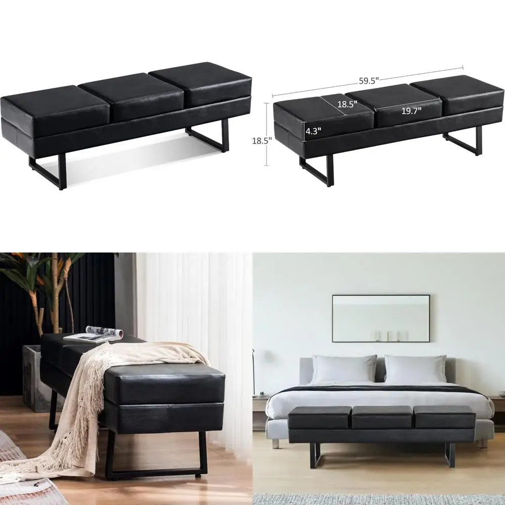 

Прочные стулья для комнаты ожидания из искусственной кожи для салонов и конференций, сверхмощные скамейки для приема гостей