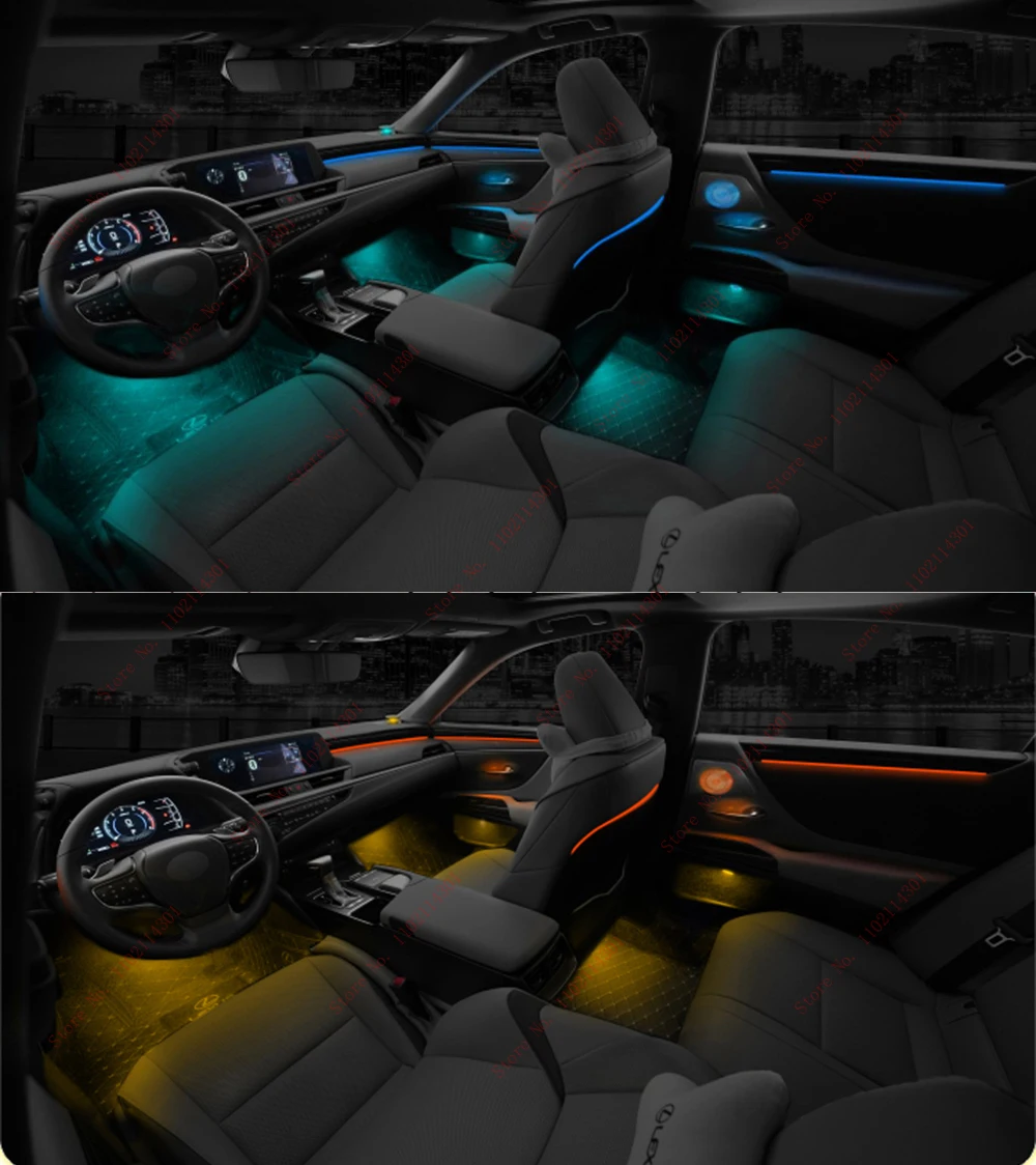 

64 Colors Ambient Light Lamp For Lexus ES For ES 2013-2022 Advanced Atmosphere Light Interior decoration lights
