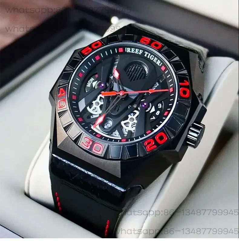 Official Genuine Rift Tiger Watch Men's Fully Automatic Mechanical Watch Large Dial Waterproof Luminous Brand Brand Watch