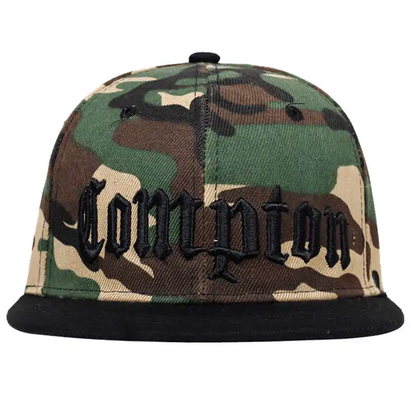 2022 Mới COMPTON Thêu Mũ Bóng Chày Hip Hop Snapback Phẳng Thời Trang Thể Thao Mũ Cho Unisex Điều Chỉnh Bố Nón