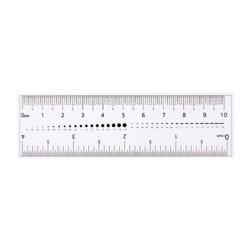 5 pezzi righelli trasparenti per Nail Art righelli flessibili per la misurazione delle unghie strumento per la misurazione delle unghie per il salone di bellezza del dormitorio domestico
