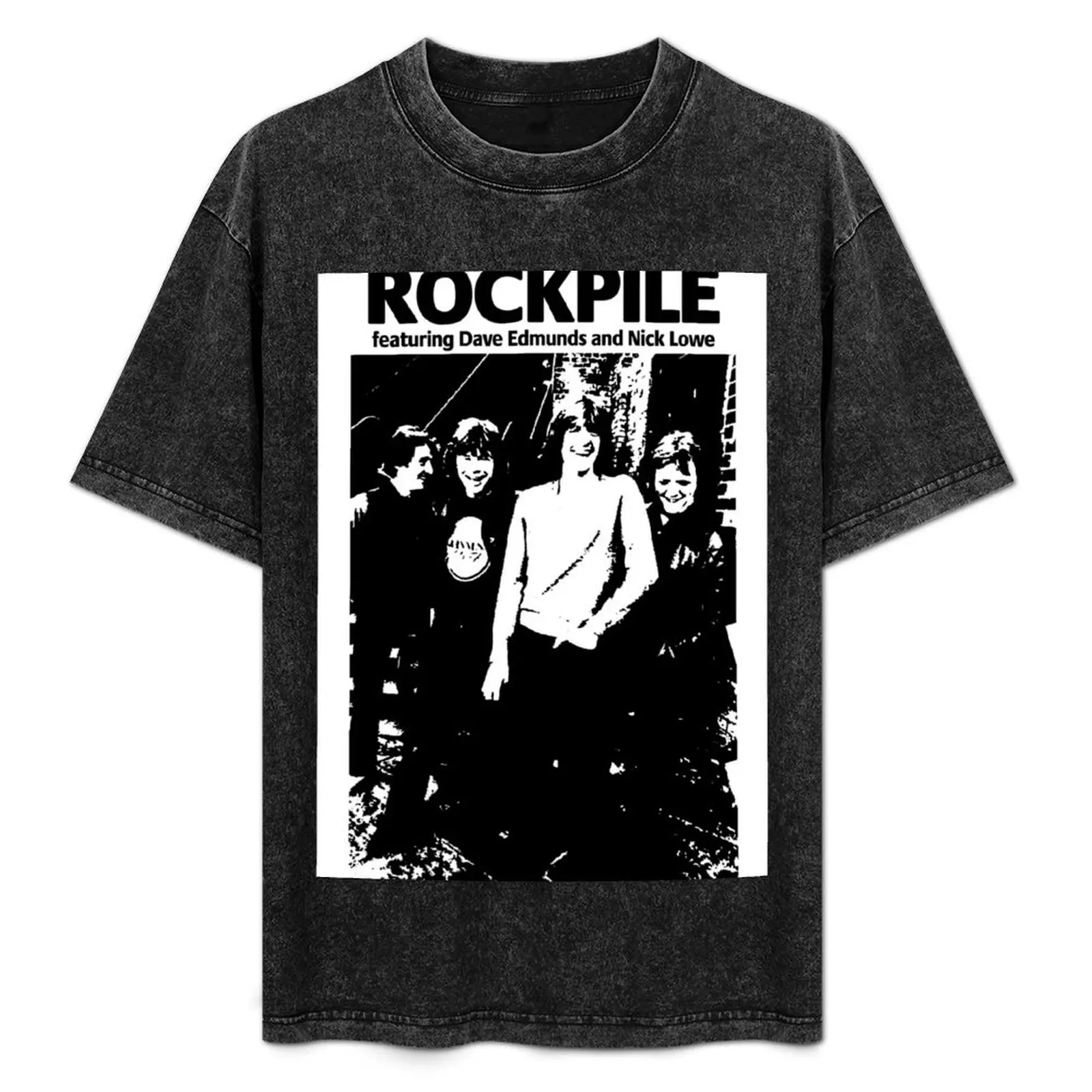 

ROCKPILE NICK LOWE DAVE EDMUNDS PUBROCK PUB ROCK SUPER COOL T-Shirt Fashion Casual Short Sleeve T-Shirt