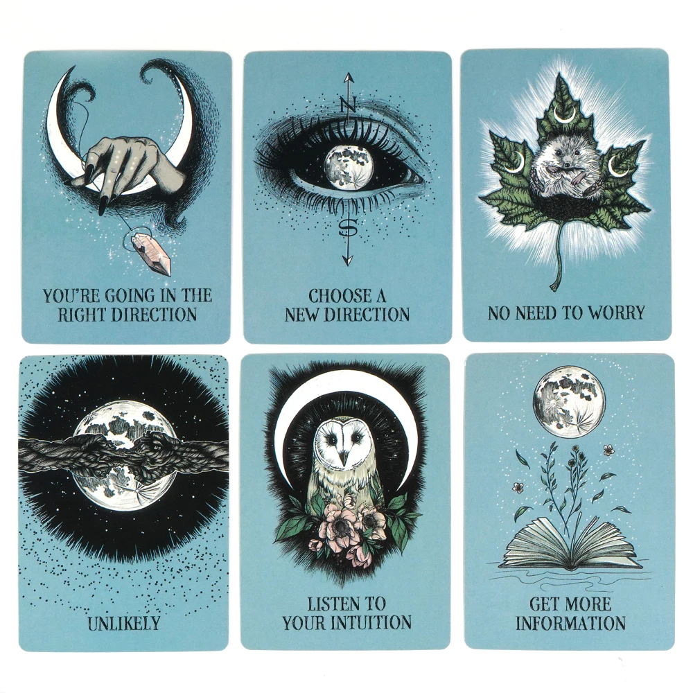 Newest Crystal Ball Pocket Oracle 13 pcs Cards Featuring Beautiful Nature-inspired Artwork Tarot Cards Card Game