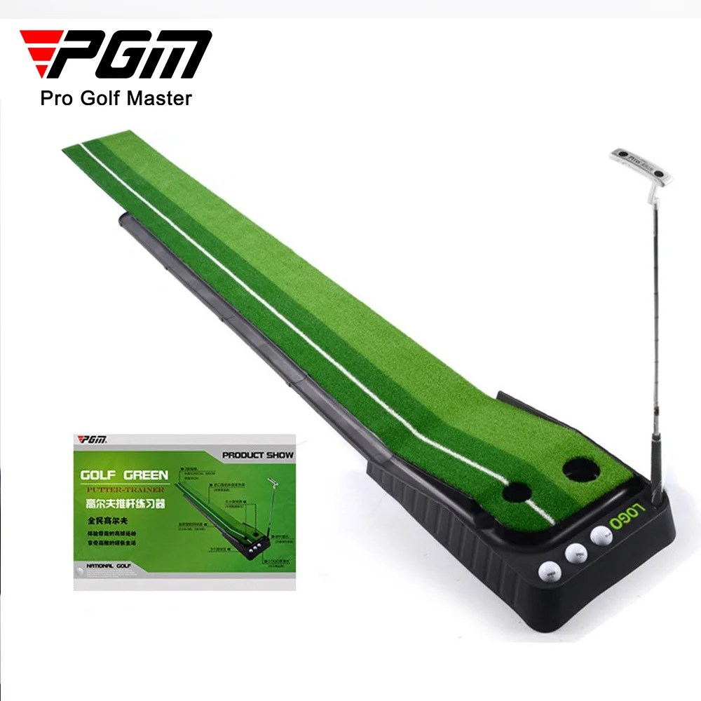 PGM Golf Training Aids Putter Trainer Practice Set Putter Practice Pad Golf Putting Mat Portable Indoor Golf Practice Mat TL004