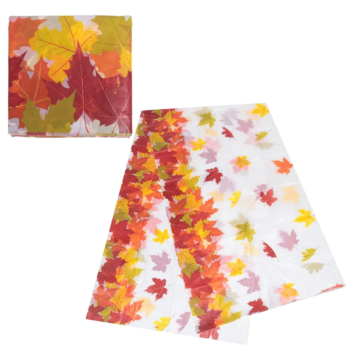 A013 Thanksgiving Autumn Leaf Tablecloth Autumn Maple Leaf Tablecloth Waterproof Rectangular Plastic Tablecloth