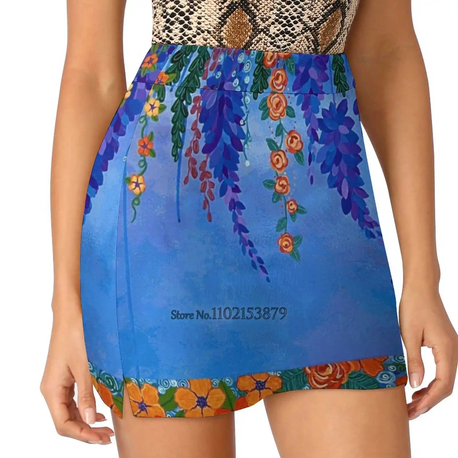 

Eternal Flowers No. 1 Summer Women's shorts Skirt 2 In 1 Fitness Yoga Skirt Tennis Skirts Eternal Flowers Eternal Flowers Flower