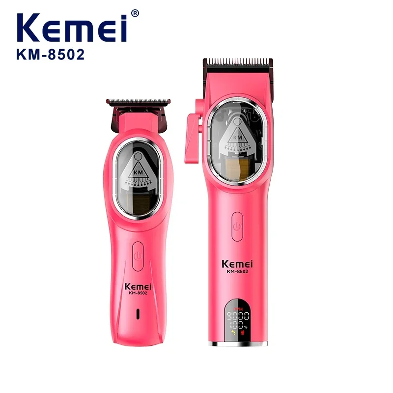 Kemei KM-8502 Hair Salon Professional Mother and Child Hair Clipper Set, High Speed Four Step Knife Head Adjustment, Long Range