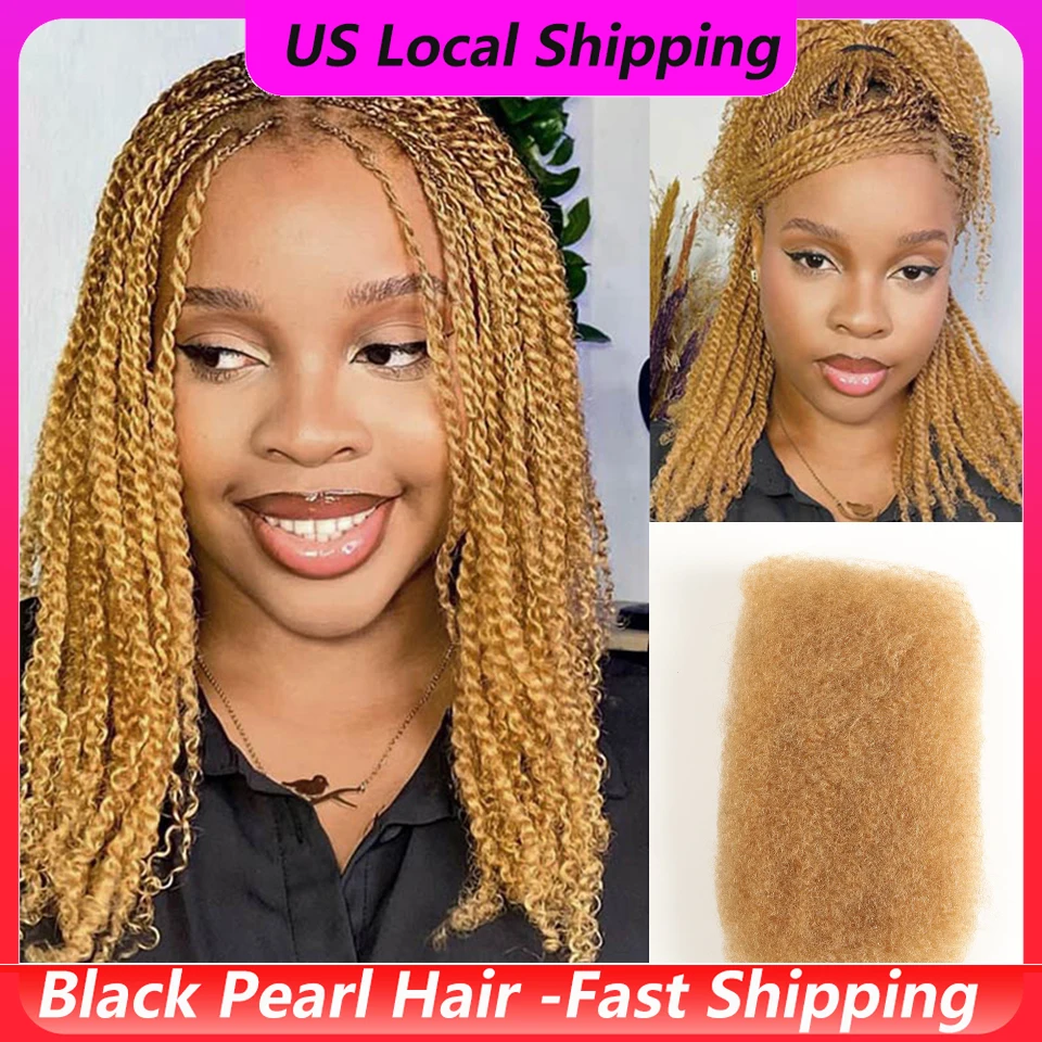 

Afro Kinky Bulk Hair 50g 100% Human Hair Extensions - For Braiding, Styling & Everyday Wear - Soft, Lightweight & Natural Textu