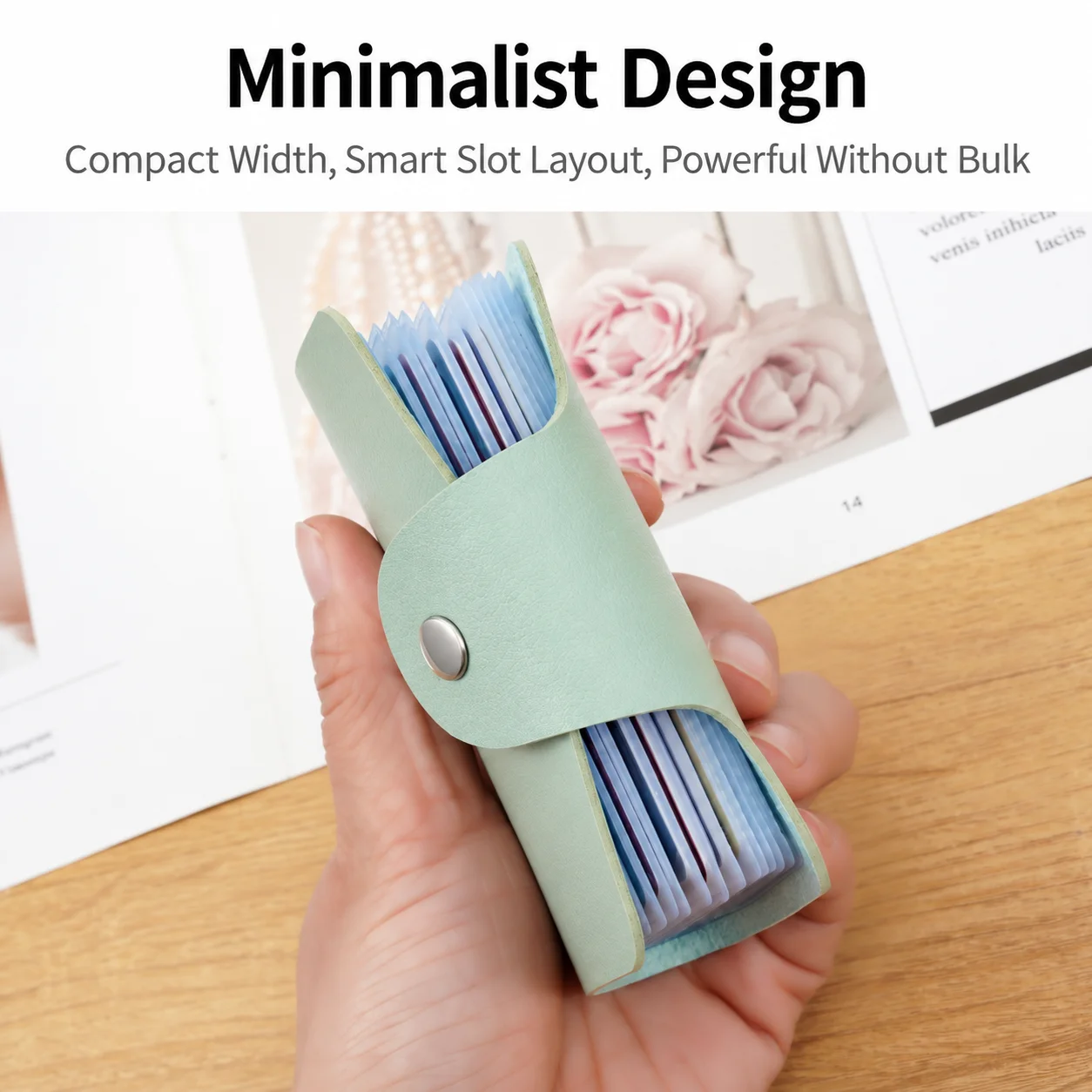 Credit Card Holder Unisex Rfid Blocking Card Holder Anti Demagnetization Card Holder Pu Leather For Handbag Daily Commuting