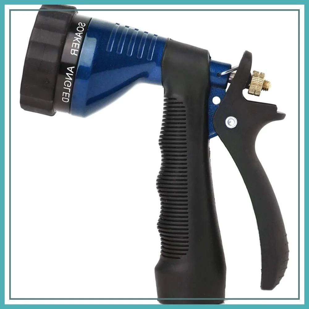 GREEN MOUNT Water Hose Nozzle Spray Nozzle, Metal Garden Hose Nozzle with Adjustable Spray Patterns