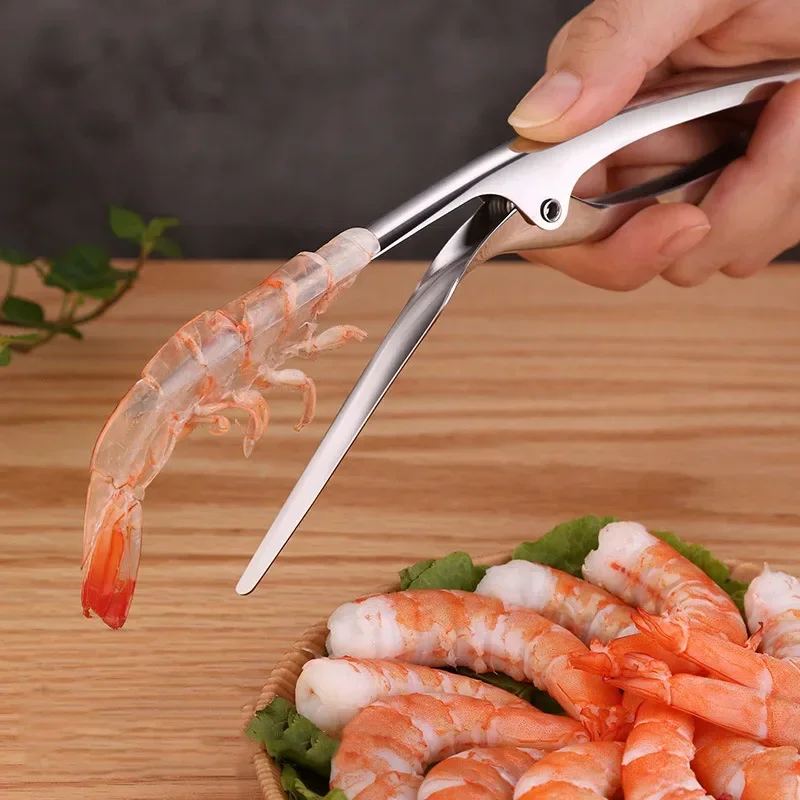 304 Stainless Steel Peel Shrimp Kitchen Tools Crayfish Shell Take Meat Shrimp Separation Device Seafood Gargets Kitchen Tools