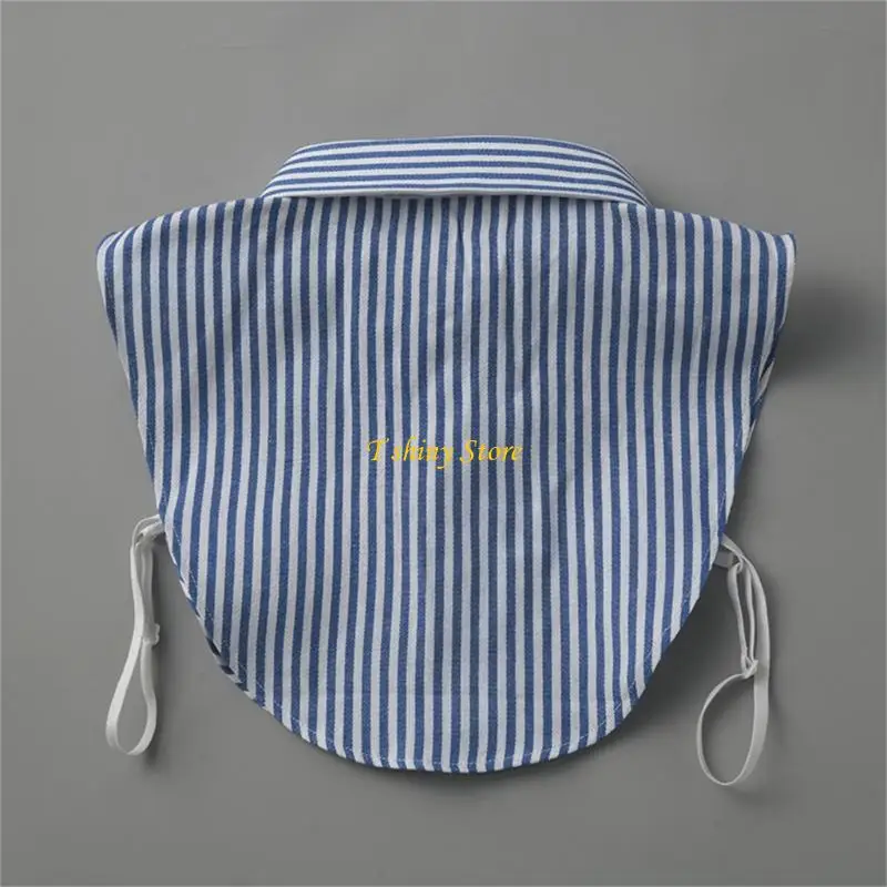 

N58F Modern Detachable Shirt False Collar Enhancer Polyester Blend Neckpiece Tops