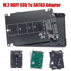 M.2 NGFF SSD To SATA3 External Hard Drive Box 6Gbps Hard Disk Adapter Board Dual-Use M.2 NGFF To SATA3.0 Adapter Card for PC