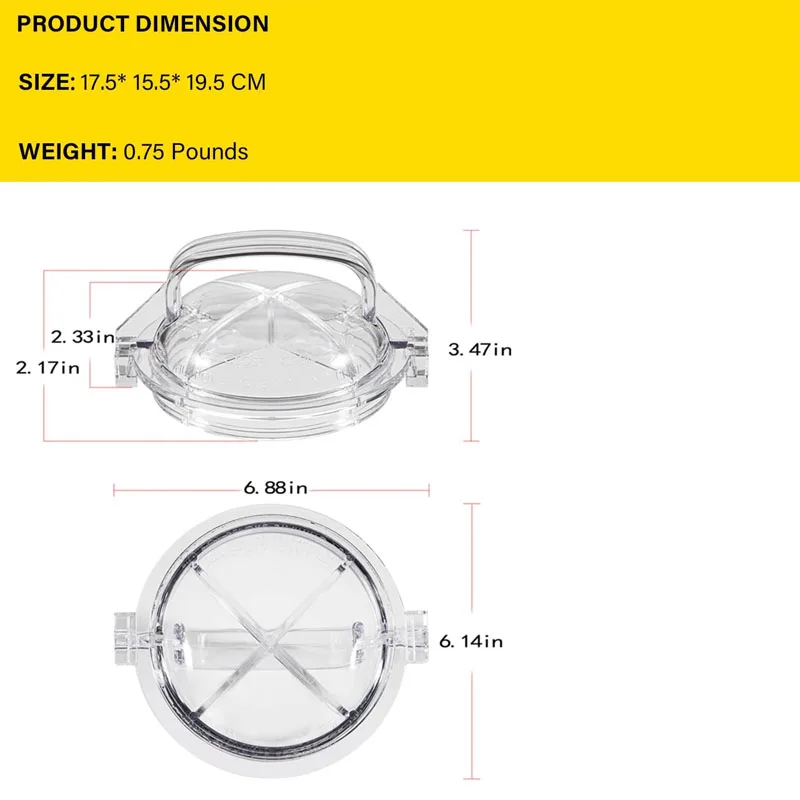 ESUYA 354531 Universal Replacement Lid Fit for Sta-Rite Dynamo Aboveground Pool Pump