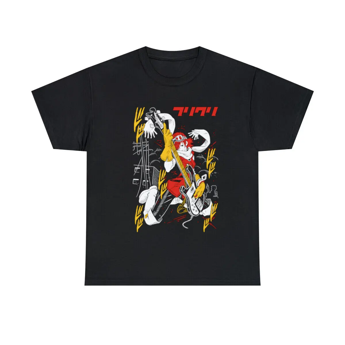 FLCL Haruko Fooly Cooly,T-Shirt Anime Haruko T-Shirt Haruhara Gainax Graphic Tee