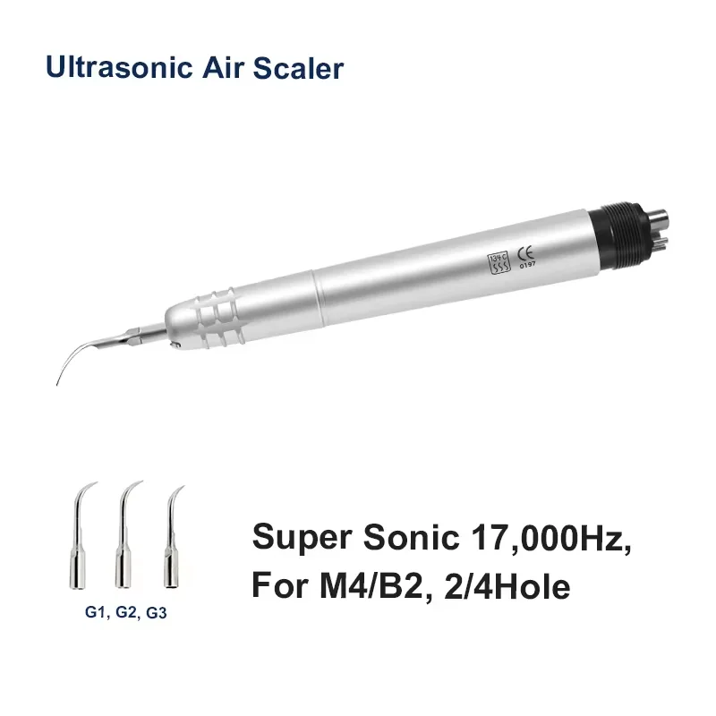 2Holes/4Holes Dental Ultrasonic Air Scaler Handpiece 3Tips Air Scaling Polishin Whitening Cleaner Tools Teeth Dentistry Supplies