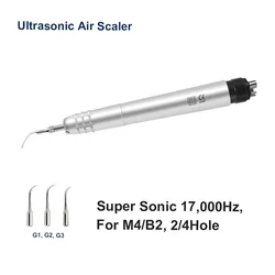 2Holes/4Holes Dental Ultrasonic Air Scaler Handpiece 3Tips Air Scaling Polishin Whitening Cleaner Tools Teeth Dentistry Supplies