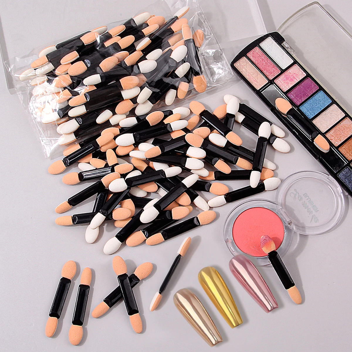 

A 100PCS double-headed sponge nail smudge and applicator is a multi-functional portable nail tool for beginners