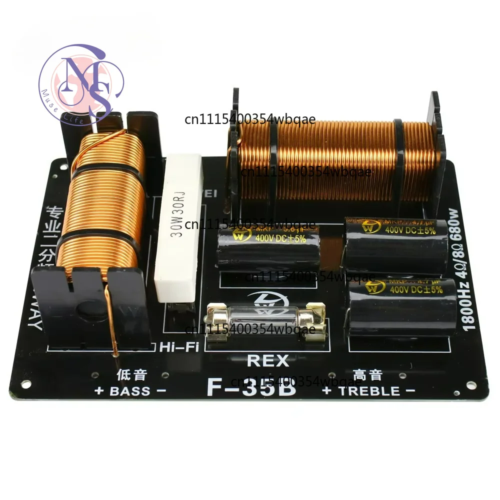 ZOCI-680W 2 Way Crossover 1800Hz Treble Bass Speaker Crossover 4-8ohm For Professional Stage Speaker 12dB 1PC