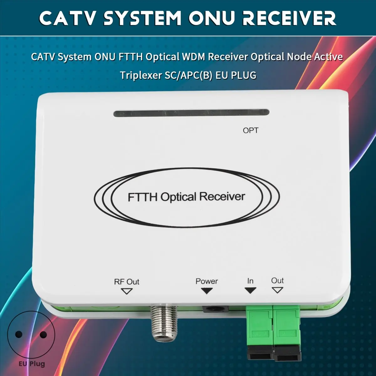 aabfk-catvシステム-onu-ftth光wdm受信機-光ノード-アクティブトリプレクサ-sc-apc-a-euプラグ