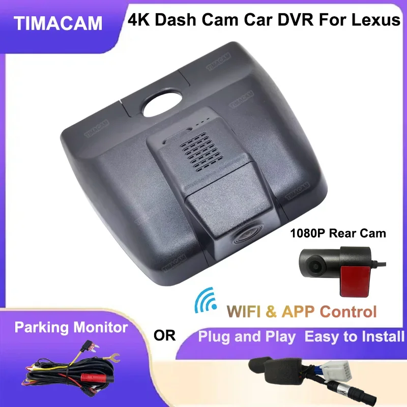 UHD 4K Car Dvr Dedicated Dash Cam For Lexus NX AZ10 nx200t nx300 nx300h nx200 2017 2018 2019 2020 2021 WIFI 2160P Video Recorder