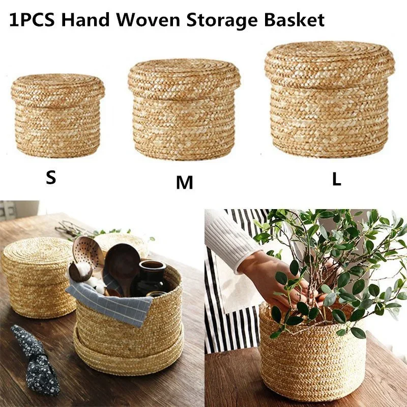 

Handmade Woven Basket Multi-purpose Snack Organizer Baskets Pink laundry basket Small basket organizer Dirty clothes basket Gym