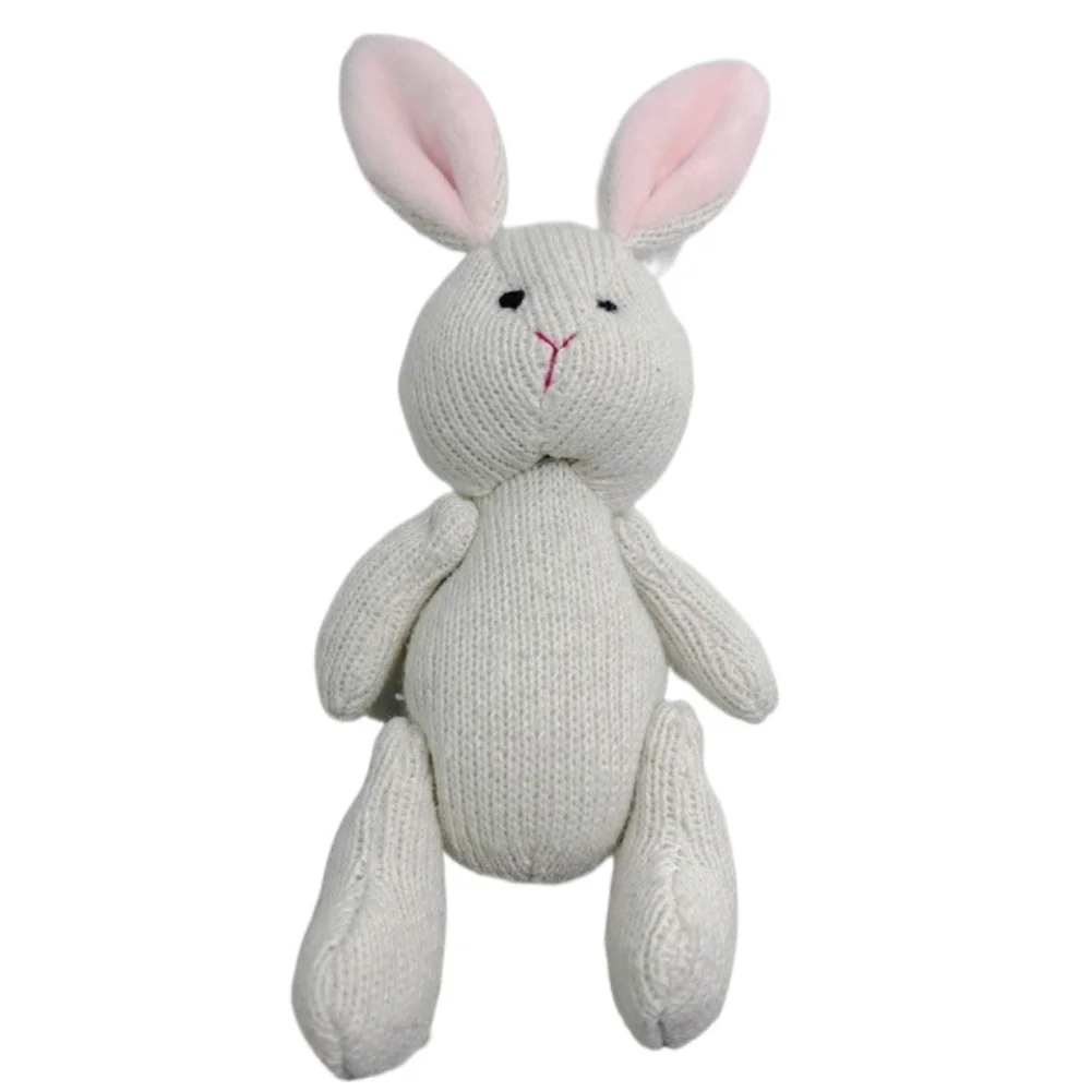 Ropa tejida, muñeca Waldorf, conejo nativo, oso, muñeco de peluche de dibujos animados, muñeco de peluche Kawaii hecho a mano, juguete para guardería