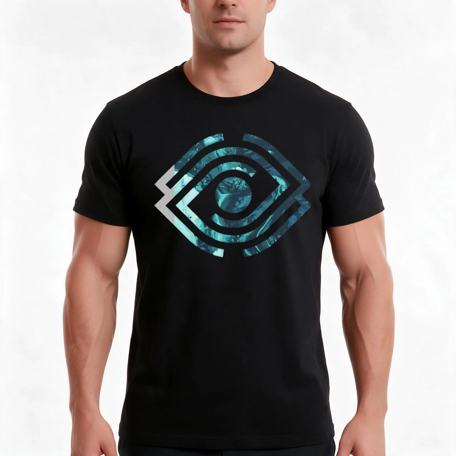 Spiritbox Merch Eye Logo T-Shirt, Summer Casual Cotton Tee, Oversized Streetwear Tops, Vintage Graphic Print, Unisex Men Women