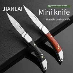 NEW Portable Mini Knife Disassembly Quick Knife Stainless Steel Wooden Handle Knife Pocket Folding Knife Camping Survival Tool